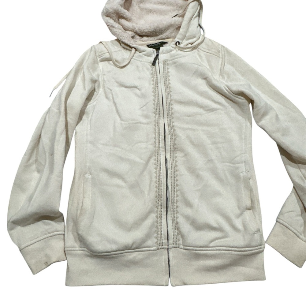 Eddie Bauer Off-White Fleece Jacket